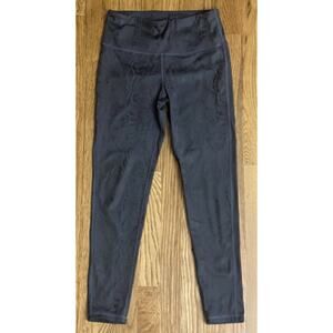 Women's Faux Snakeskin Black Leggings Medium Pants Store Alabama Auburn Boutique